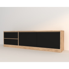 Комод  BLACK ТВ 180*37*50 (000002)