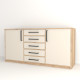 Комод WHITE  180*50*90 (0000034)