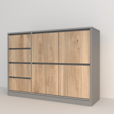 Комод GRAY 124*37*90 (0000018)