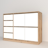 Комод  WHITE 124*37*90 (000005)