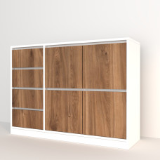 Комод  WHITE 124*37*90 (000006)
