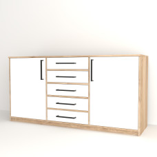 Комод з ручками WHITE 180*50*90 (0000042)