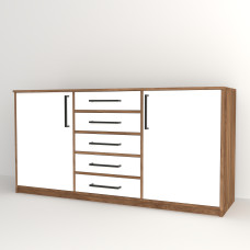 Комод з ручками WHITE 180*50*90 (0000043)