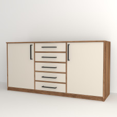Комод з ручками WHITE 180*50*90 (0000045)