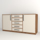Комод WHITE  180*50*90 (0000034)