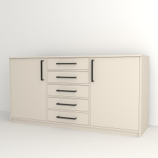 Комод з ручками WHITE 180*50*90 (0000046)