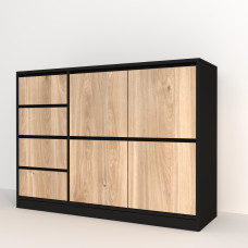 Комод BLACK 124*37*90 (0000011)