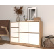 Комод  WHITE 124*37*90 (000005)