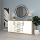 Комод з ручками WHITE 180*50*90 (0000042)