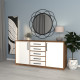 Комод з ручками WHITE 180*50*90 (0000043)
