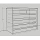 Комод GRAY MAXI & 105*48*78 (0000019)