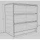Комод OPTI GRAY 80*48*80 (0000031)