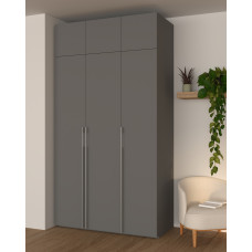 Шафа з антресоллю GREY 134*60*250 (0000072)