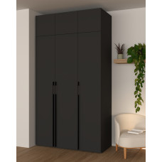Шафа з антресоллю BLACK 134*60*250 (0000070)