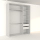 Шафа-купе GREY Combi 180*60*230 (0000094)