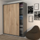 Шафа-купе GREY Combi 180*60*230 (0000093)