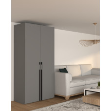 Шафа розпашна DUO GRAY 120*60*240 (0000075)
