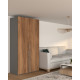 Шафа розпашна DUO GRAY 120*60*240 (0000075)