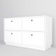 Комод FOUR WHITE 100*40*70 (0000017)