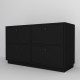 Комод FOUR BLACK 100*40*70 (0000016)